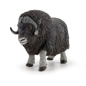 Figurine Bœuf musqué Papo en PVC, Collection Animaux sauvages, jouet éducatif idéal pour enfants et collectionneurs