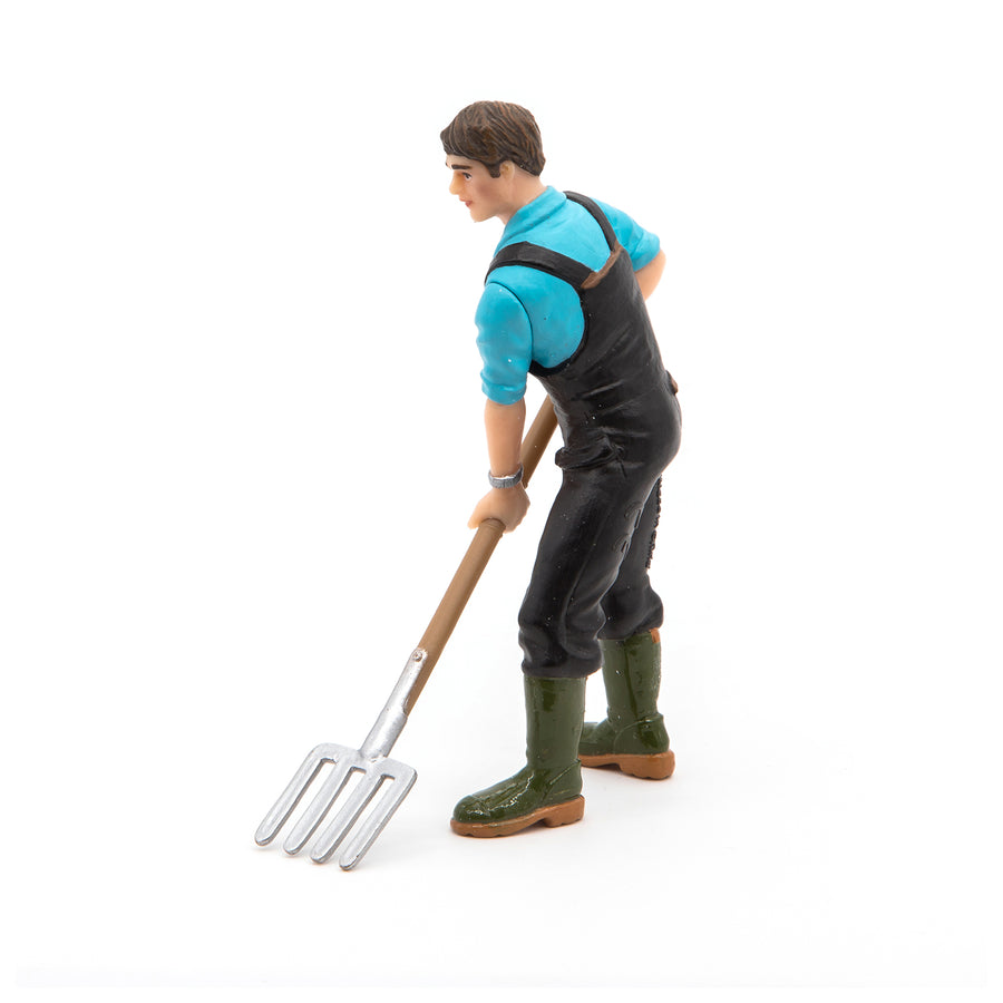 Jardinier Papo en PVC, Collection Vie à la ferme, jouet éducatif idéal pour enfants et collectionneurs