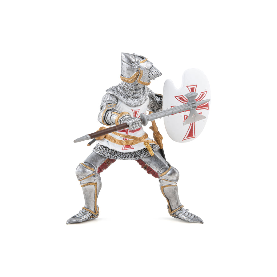 Chevalier Teutonique Papo en PVC, Collection Médiéval, jouet éducatif idéal pour enfants et collectionneurs