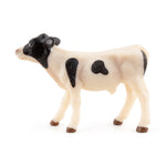 Figurine Veau noir et blanc Papo en PVC, Collection Vie à la ferme, jouet éducatif idéal pour enfants et collectionneurs