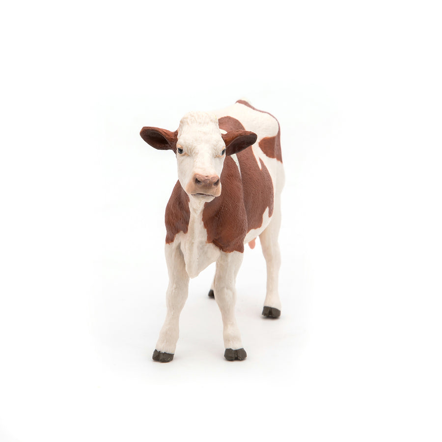 Figurine Vache montbéliarde Papo en PVC, Collection Vie à la ferme, jouet éducatif idéal pour enfants et collectionneurs