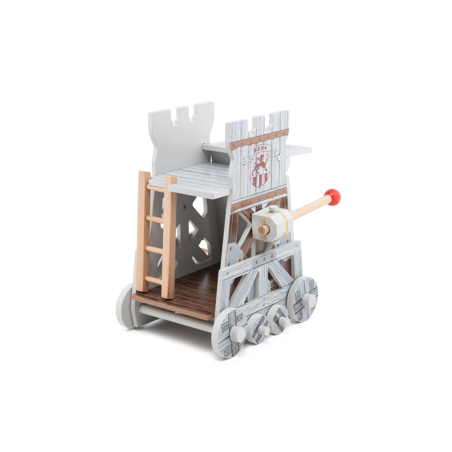 Tour d'assaut Papo en bois, Collection Médiéval, jouet éducatif idéal pour enfants et collectionneurs